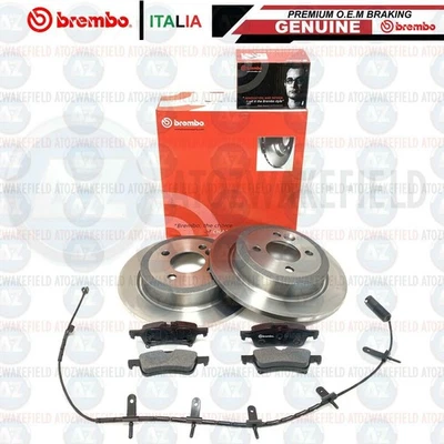 Per Mini R50 R53 Uno Posteriore Solido Brembo Dischi Freno & Pastiglie Filo - Immagine 1 di 2