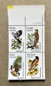 US Sc # 1961 & etc. State Bird & Flower 1982 MNH Plate block 4 stamps Florida - Picture 1 of 2