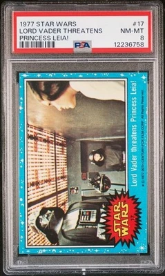 1977 Star Wars Darth Vader Princess Leia Organa Lord Threatens Leia! PSA 8 - Image 1 of 2
