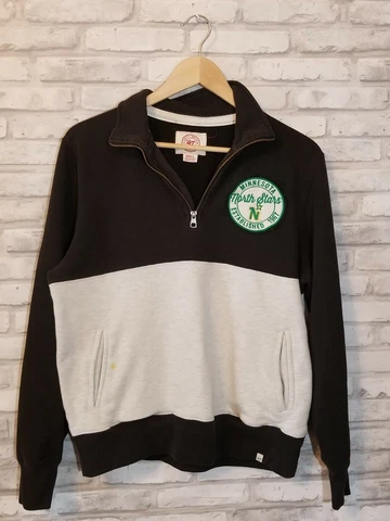 Vintage Minnesota North Stars NFL sweatshirt pullover quarter zip patch Small Cover