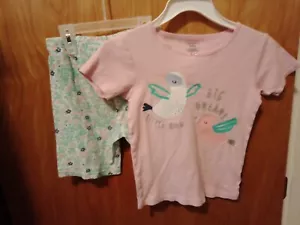 GIRLS CARTERS 2 PIECE PAJAMAS SIZE 10 SUMMER SPRING - Picture 1 of 2