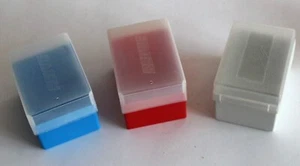 Revue Dia-Schachtel für 42 KB-Dias Blau Rot Weiß Kasten Kästchen Box Kleinbild - Picture 1 of 7