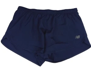 New Balance Women's Athletic Lined Shorts 3in Wov Adjustable Waist XL Navy Blue - Picture 1 of 14