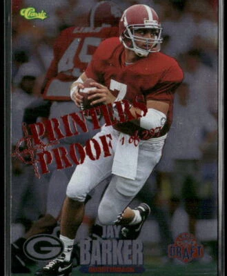 1995 Classic NFL Rookies #86 Jay Barker #86 Printer's Proofs - Image 1 of 2