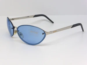 Vintage MOSCHINO Sunglasses M 3151-S 518/72 64 Silver w/Blue lens - Foto 1 di 14