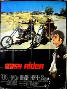 Peter Fonda Dennis Hopper Jack Nicholson EASY RIDER 1969 FRENCH POSTER 47x63 - Picture 1 of 1