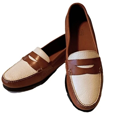 Zapatos mocasines Rockabilly de dos tonos para hombre 8,5 NOS Foto 1 de 4