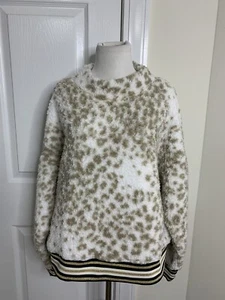Suéter Pullover Para Mujer Nanette Lepore Leopardo de las Nieves Súper Suave Polar •XL *NUEVO CON ETIQUETAS - Imagen 1 de 8