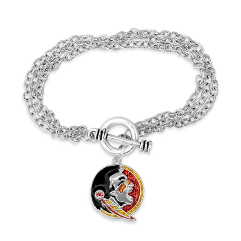 Florida State Seminoles Game Day Glitter Toggle Bracelet Jewelry Gift Licensed Cover