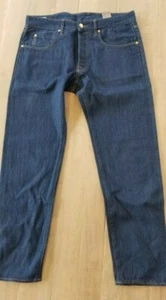NUEVO CON ETIQUETAS (+)PEOPLE 3X1 LUJO HECHO EN ITALIA RIBETE DENIM 36 (34 en la etiqueta) - Imagen 1 de 8