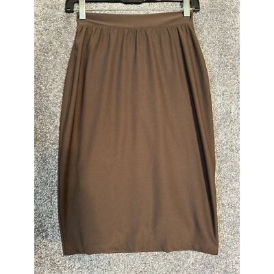 Spanx Pencil Skirt Womens XS Brown Pull on Bod-A-Bing Shapewear Slimming Stretch - Image 1 of 4