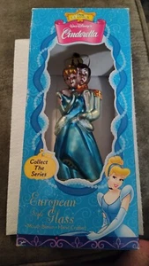 Vintage Disney Cinderella Christmas Ornament European Style Glass Mouth Blown - Picture 1 of 5