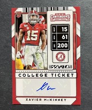 2020 Panini Contenders Draft Picks College Ticket Xavier McKinney Rookie Auto RC