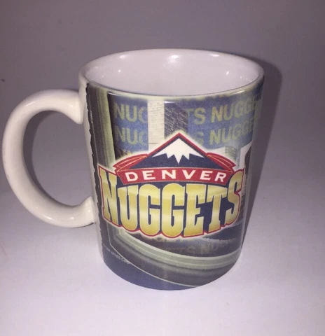 DENVER NUGGETS NBA Basketball Coffee Ceramic Mug Cup 11oz. (1998) Cover