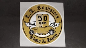 L.A. ROADSTERS ROADSTER 50 YEARS 1964 - 2014 CAR STICKERS STICKER - Bild 1 von 2