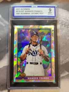 Wander Franco - 2021 Bowman Atomic Refractor #91B-WF SP 18/150 ISA MINT 9 🔥📈☝️ - Picture 1 of 2