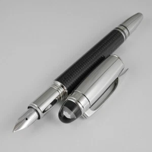Montblanc Starwalker Carbon Fibre and Platinum Plated Fountain Pen M (NEW) - Picture 1 of 6