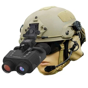 NV8000 Helmet 3D Nachtsicht Brille IR 1080P Infrarot Fernglas Kopf Halterung NEU - Bild 1 von 15