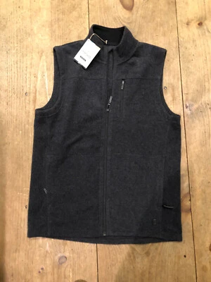 Chaleco SmartWool Hombres Línea Ancla Carbón Brezo Mediano M $150 Nuevo con Etiquetas Foto 1 de 4