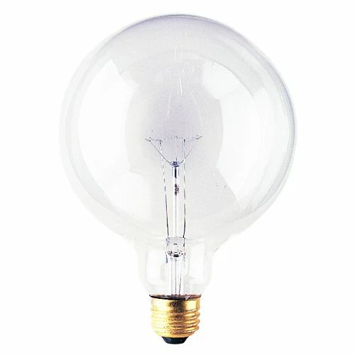 Bulbrite 100G40CL 100W G40 Globe 125V Medium Base Light Bulb, Clear - Image 1 of 1