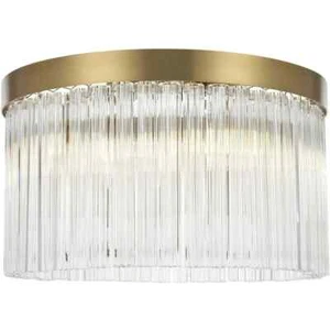Flush Mount Chandelier Ceiling 4 Light Fixture Satin Gold Quality Bedroom Foyer - Picture 1 of 9