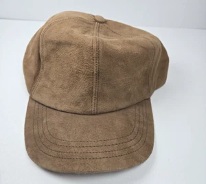 Correa de hebilla de gamuza de cuero Lands End beige tostado ajustable HECHA EN EE. UU. De colección - Imagen 1 de 8