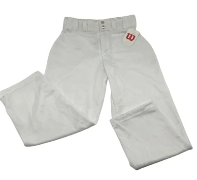 Pantalón de béisbol Wilson calce relajado niños jóvenes talla MED blanco 26x24 Foto 1 de 4