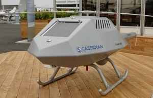 Cassidian Tanan 300 VTOL UAV Heilicopter Wood Model Replica Small Free Shipping - Picture 1 of 2