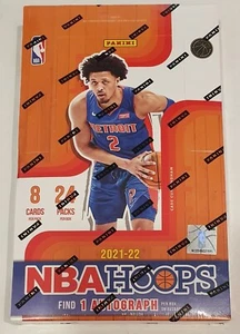 NBA Basketball Trading Cards 2021-22 Panini Hoops Hobby Box 192 cards Rare - Bild 1 von 3