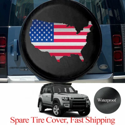 Cubierta de neumático de repuesto 16" American Map protector de lluvia para camioneta Suzuki Grand Vitara Foto 1 de 4