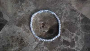 925 Sterling Silber Weizen 080 (Spiga) Kette Armband 3,4 mm - 7"/8" - Italien - Bild 1 von 4