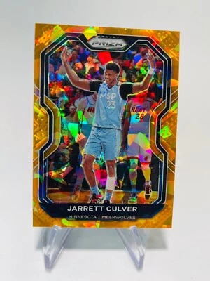 JARRETT CULVER 2020-21 Panini Prizm ORANGE ICE Timberwolves #238 - Image 1 of 2