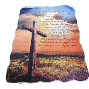 Quilted Throw The Old Rugged Cross By Celebrate Life Gallery 50 X 60 Lightweight - Picture 1 of 3