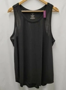 NWT ADORE ME Tank Top Womens Size 2X Black Scoop Neck Sleeveless - Picture 1 of 8