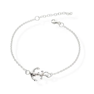 Fußkette Anker Damen 925 Silber anklet Fußband fk09 - Picture 1 of 3