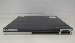 CISCO WS-C3750X-12S-S + C3KX-NM-10G. 90 DAY WARRANTY. FREE UK SHIPPING - Afbeelding 1 van 2