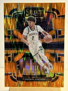 2023-24 Panini Select Cameron Johnson Orange Flash Prizm #12 Nets - Picture 1 of 2