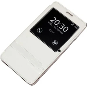 Usams Custodia Originale Flip Case Merry Series Samsung Galaxy Note 4 N910 White - Foto 1 di 5