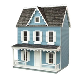 Real Good Toys Vermont Farmhouse Jr. Unfinished 1-Inch Scale Dollhouse Kit - Picture 1 of 4