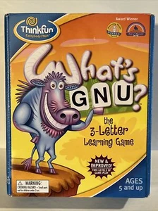 ThinkFun What's Gnu 3-Letter Learning Game for Kids ~ NEW - Picture 1 of 2