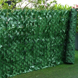 30M Artificial Hedge Roll Fake Ivy Leaf Garden Fence Privacy Screening Trellis - Picture 1 of 22