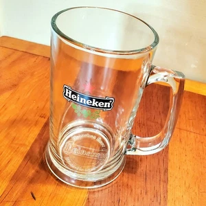 NUEVA Taza Grande 22 OZ Heineken Beer Stein Marca Grande 6.5" Vidrio Pesado 26oz  - Imagen 1 de 6