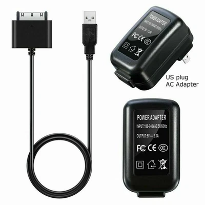 For Toshiba AT200/AT300 Tablets USB Charger Sync Cable Power Cord &US AC Adapter - Image 1 of 4