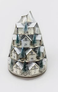 Calendario giratorio de pueblo de madera de adviento de Navidad para pasatiempos 2025 TikTok viral - Imagen 1 de 6