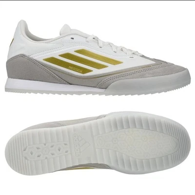 Adidas F50 Lionel Messi Freestyle Soccer Gold Argentina JI2065 Sneakers White - Image 1 of 4