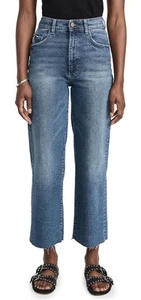 DL1961 Women's Hepburn Wide Leg High-Rise Vintage Jeans in East Lake 31 - Picture 1 of 5