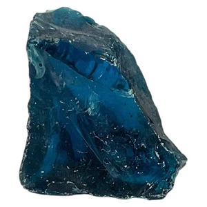 Federal Blue Art Glass Cullet Slag Glass #5XL179 - Bild 1 von 6
