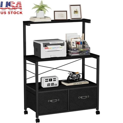 Archivador Lateral con Ruedas Grande Cajón de Almacenamiento Organizador Uso Oficina Foto 1 de 4