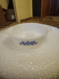 Vintage Anchor Hocking Fire King Blue Cornflower Casserole Dish #436 1 Qt.Round - Picture 1 of 6