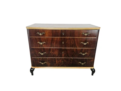 Cajonera de caoba y arce | Cómoda años 50 | Antigua cómoda lacada Foto 1 de 4